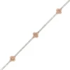 Clover Motif Tennis Bracelet
