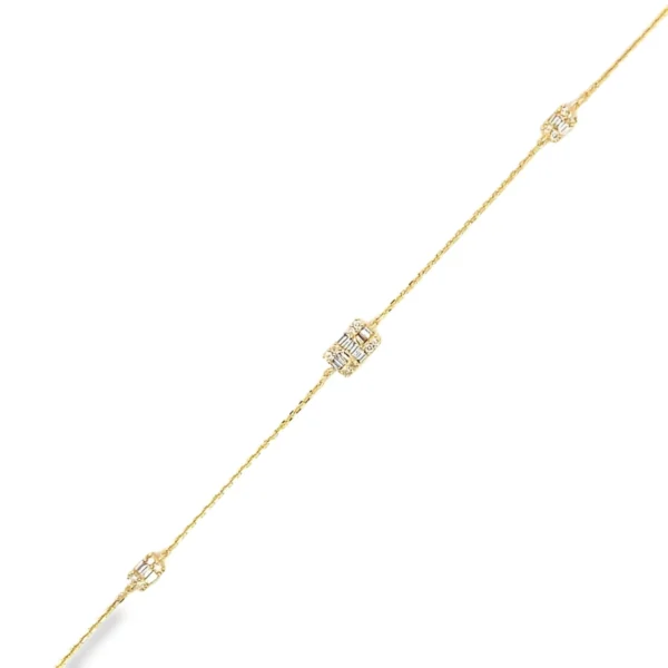 Baguette Diamond Chain Bracelet