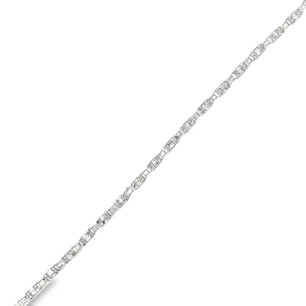 Diamond Bar Link Bracelet