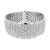 Honeycomb Diamond Wide Bracelet
