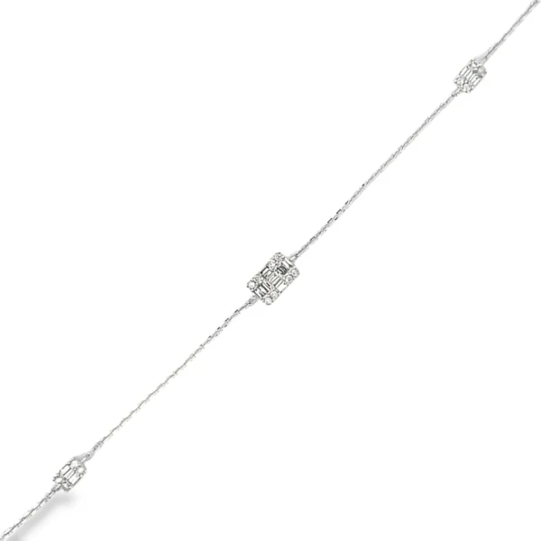Baguette Diamond Chain Bracelet