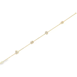 Diamond Charm Chain Bracelet