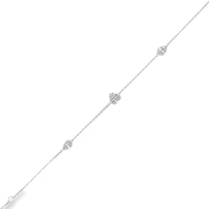 Diamond Station Chain Bracelet