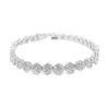 Diamond Cluster Tennis Bracelet