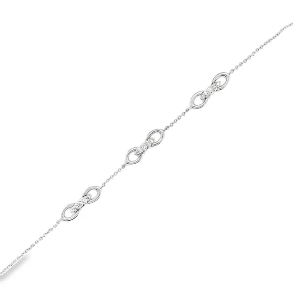 Diamond Infinity Link Bracelet