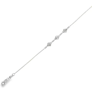 Floral Diamond Chain Bracelet