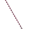 Ruby Halo Line Bracelet