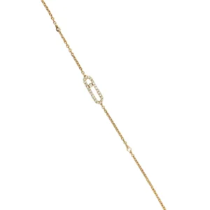 Oval Link Diamond Bracelet