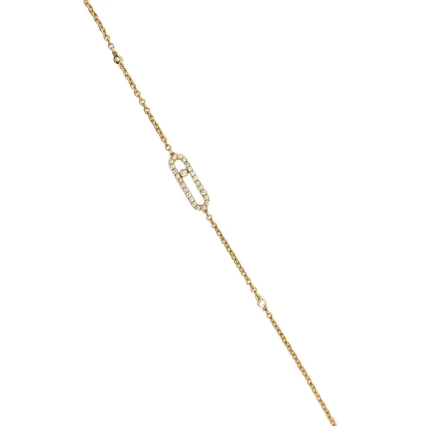 Oval Link Diamond Bracelet