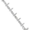 Diamond Cross Link Bracelet