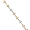 Cross Link Diamond Bracelet