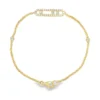 Diamond Bar Chain Bracelet