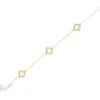Clover Diamond Chain Bracelet