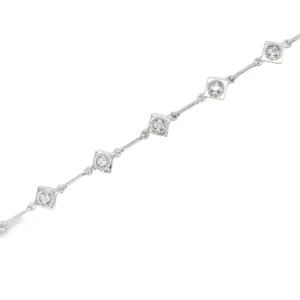 Square Station Diamond Bracelet