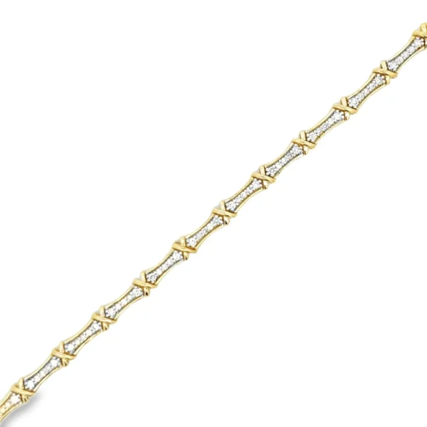 X Link Diamond Bracelet