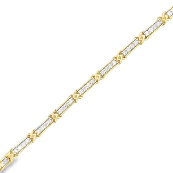 Diamond X Link Bracelet