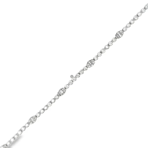 Diamond Station Tennis Bracelet
