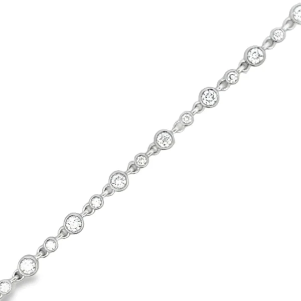 Bezel Lab Grown Bracelet