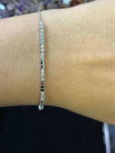 Diamond Bar Chain Bracelet