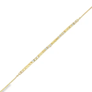Diamond Bar Chain Bracelet