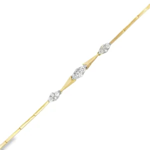 Diamond Station Bar Bracelet