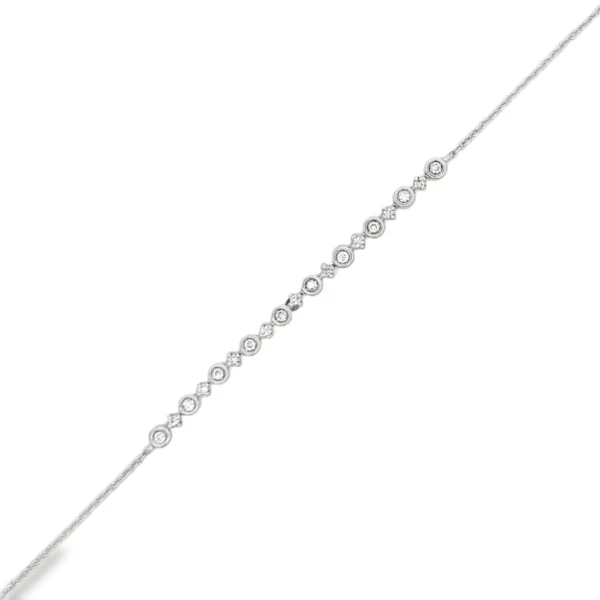 Bezel Diamond Chain Bracelet