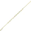 Bezel Diamond Chain Bracelet