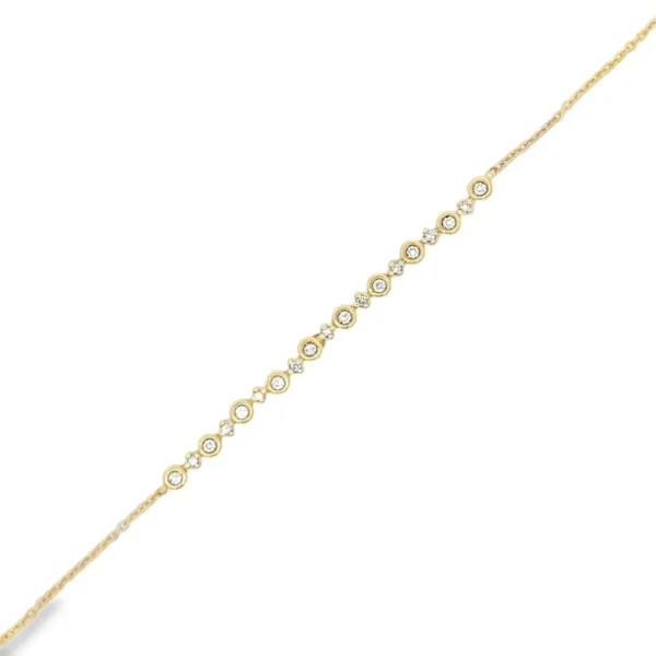Bezel Diamond Chain Bracelet