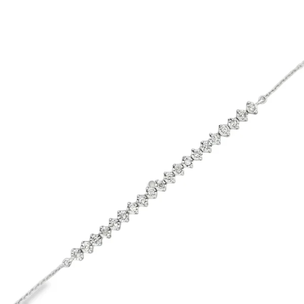 Diamond Station Chain Bracelet