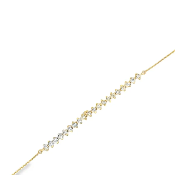 Diamond Chain Bar Bracelet