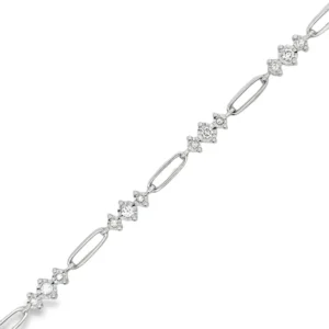 Diamond Link Station Bracelet