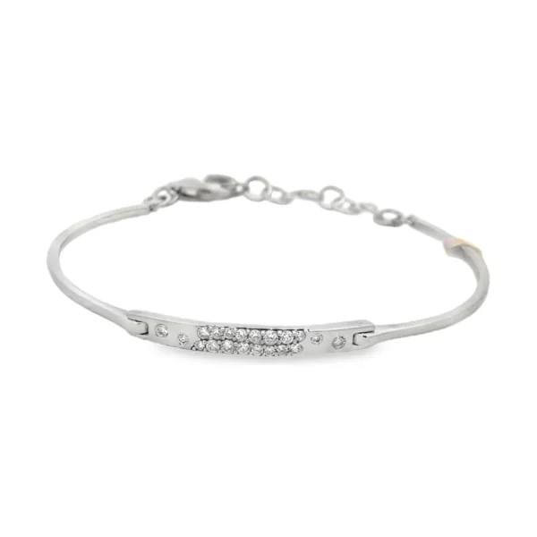 Diamond Bar Bangle Bracelet