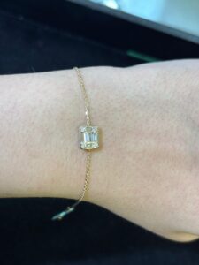 Baguette Diamond Chain Bracelet
