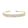 Baguette Diamond Bangle Bracelet