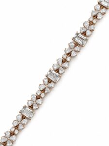 Floral Emerald Diamond Bracelet