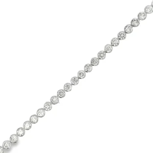 Bezel Diamond Tennis Bracelet