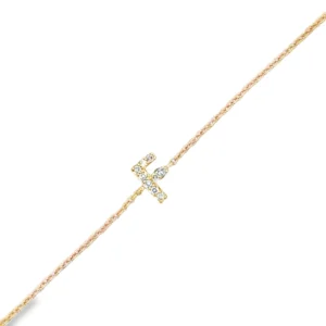 Diamond Initial F Bracelet