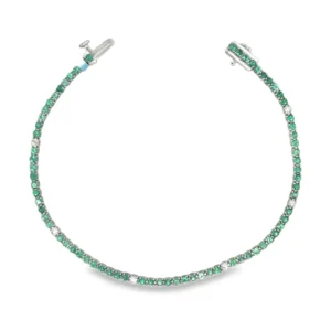 Emerald Diamond Tennis Bracelet