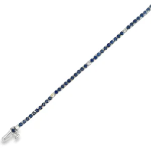 Sapphire Diamond Tennis Bracelet