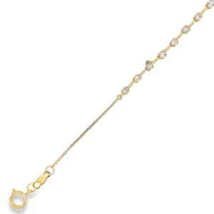 Diamond Station Chain Bracelet