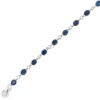 Sapphire Diamond Line Bracelet