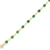 Oval Emerald Diamond Bracelet