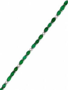 Oval Emerald Tennis Bracelet
