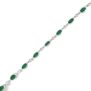 Marquise Gemstone Station Bracelet