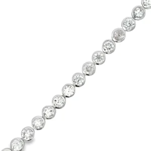 Bezel Set Diamond Bracelet