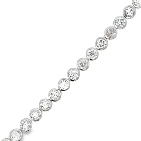 Bezel Set Diamond Bracelet