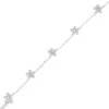 Floral Diamond Station Bracelet