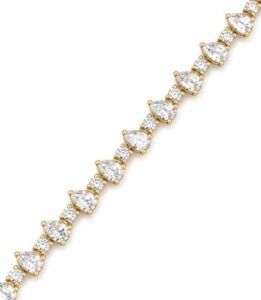 Pear Diamond Tennis Bracelet