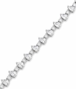 Pear Diamond Tennis Bracelet