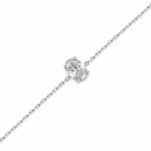 Oval Diamond Chain Bracelet